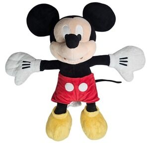 Disney Store Mickey Mouse Stuffed Animal Red Shorts 19 Inch Authentic Gold Seal